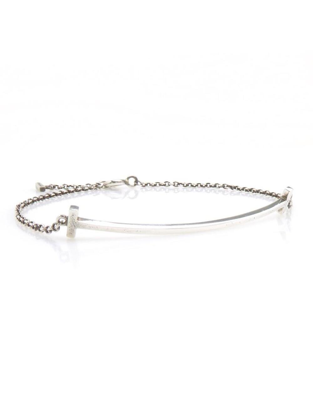 Auth Tiffany&Co. T Smile Bracelet #302662T39B